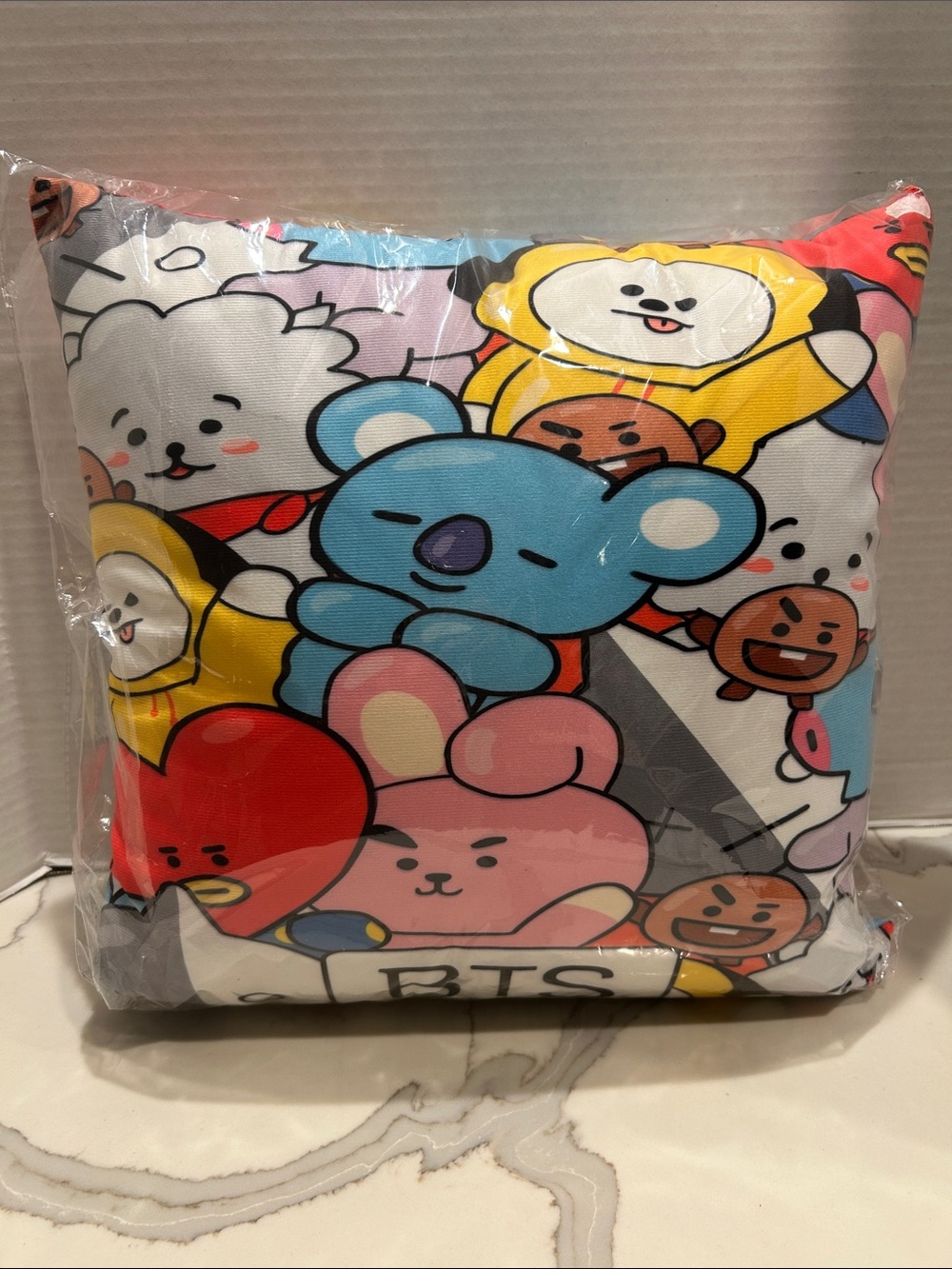 BTS BT21 Character Decorative Pillow - Multicolor